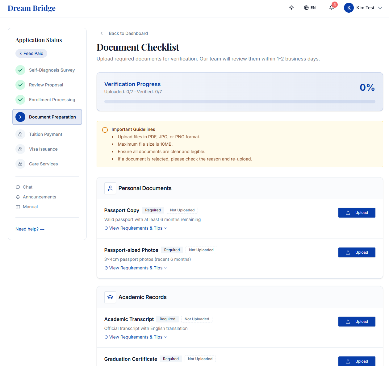 Receive Personalized Guidelines